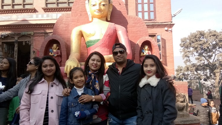  The artistic landmark of Swayambhunath Temple 