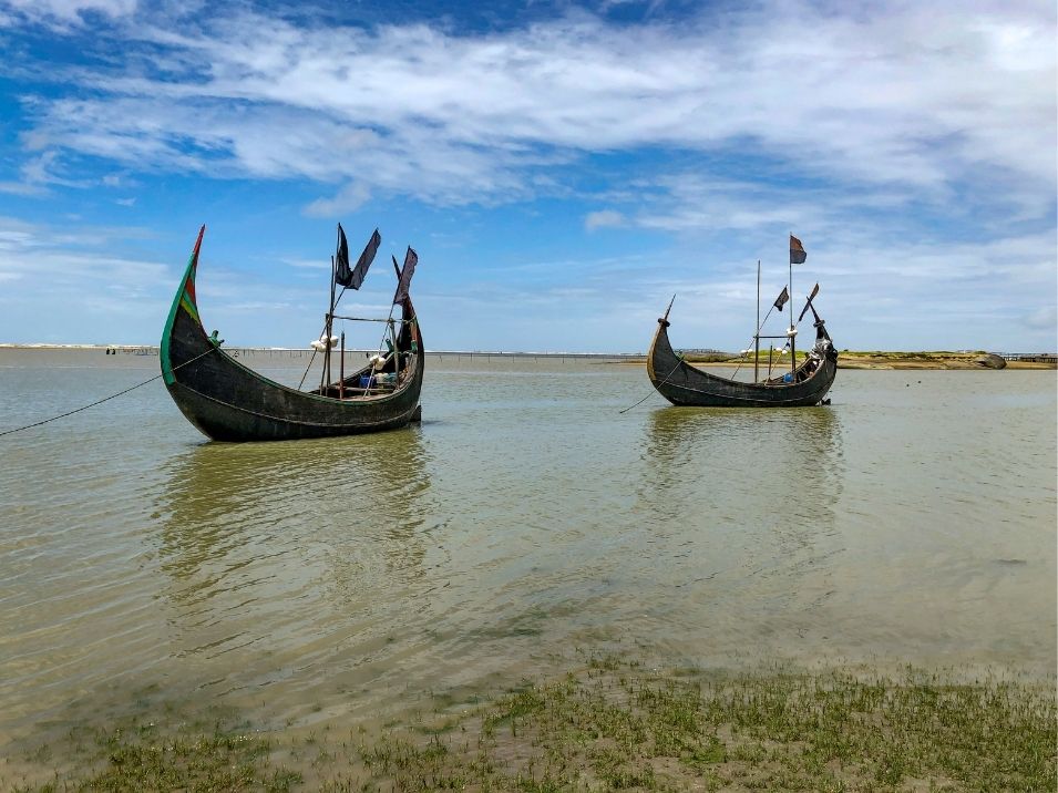 The longest sea beach Cox's Bazar is tourist spot in Bangladesh